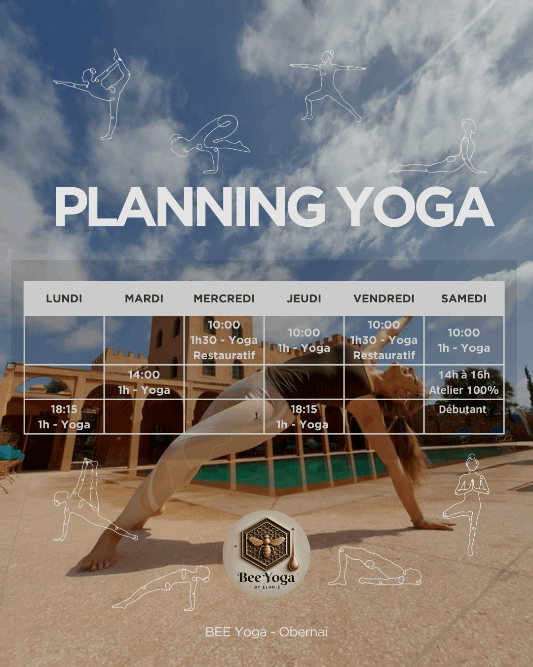 Planning Bee Yoga Obernai