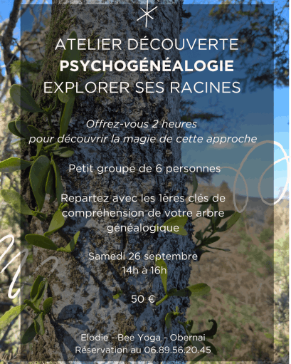 Psychogénéalogie Bee Yoga Obernai