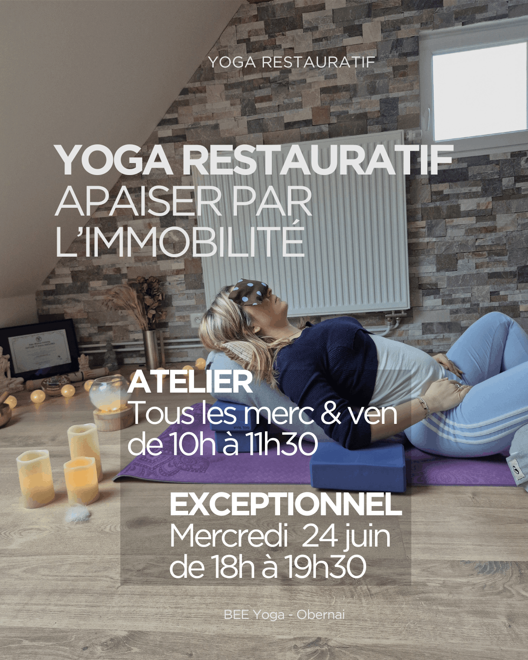 Yoga Restauratif Bee Yoga Obernai